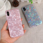 Wholesale iPhone Xr 6.1in IMD Dream Marble Fashion Case (Rose Pink)